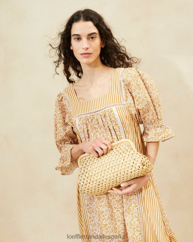 bolsas 04282390 natural mujer Loeffler Randall embrague de marco trudie