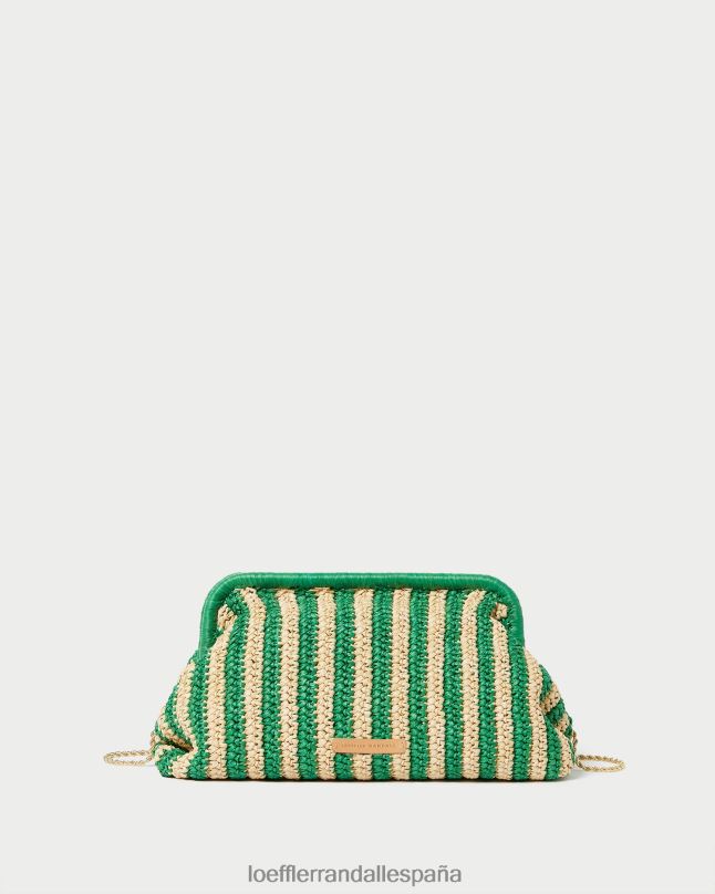 bolsas 04282391 raya natural/verde mujer Loeffler Randall embrague de marco trudie