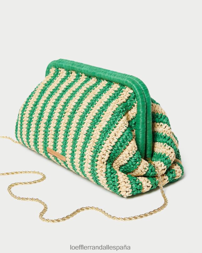 bolsas 04282391 raya natural/verde mujer Loeffler Randall embrague de marco trudie