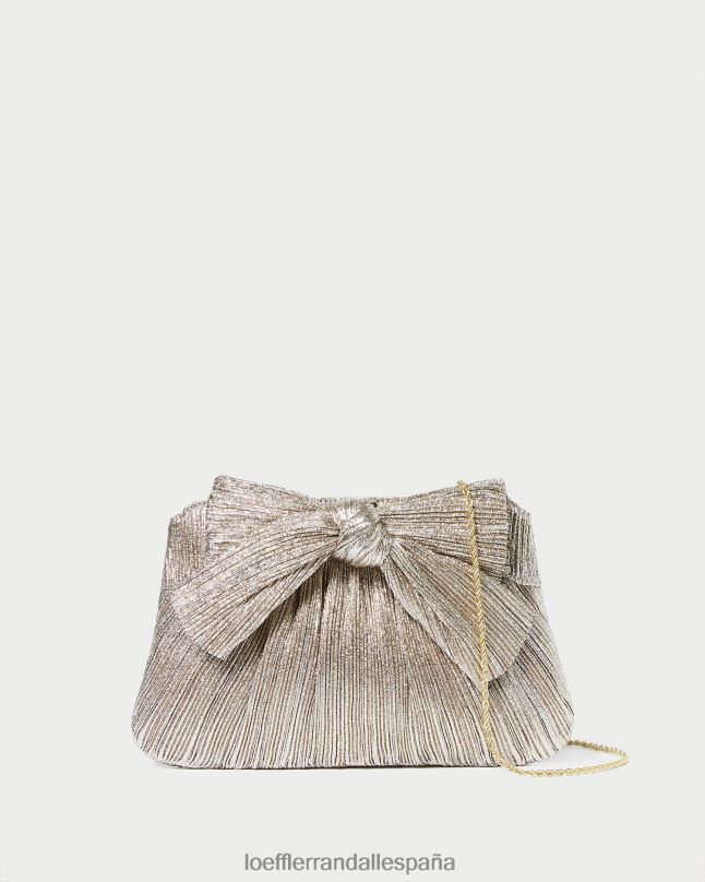 bolsas 04282394 champán mujer Loeffler Randall bolso de mano con lazo rayne