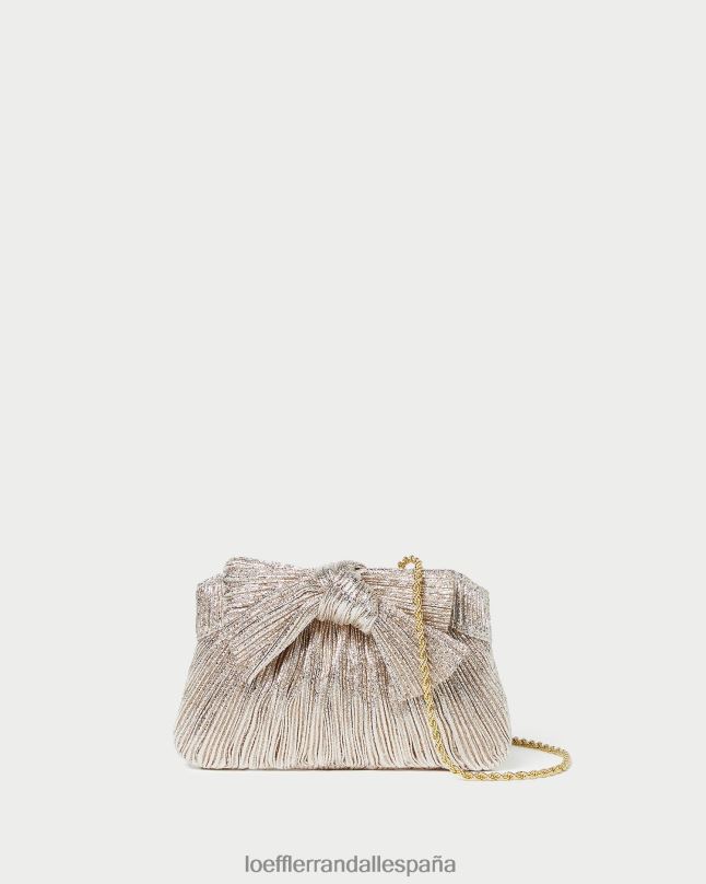 bolsas 04282395 champán mujer Loeffler Randall bolso de mano rochelle mini con lazo