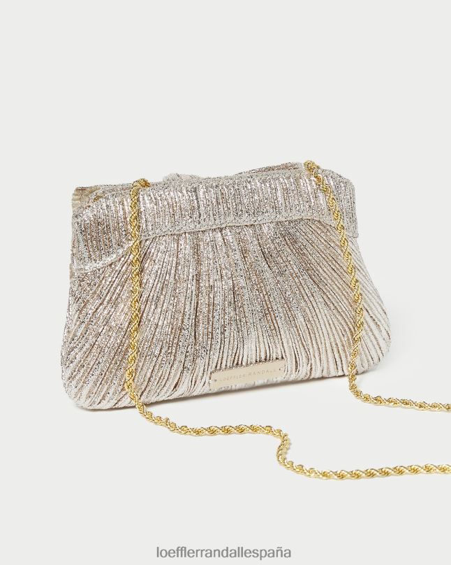 bolsas 04282395 champán mujer Loeffler Randall bolso de mano rochelle mini con lazo