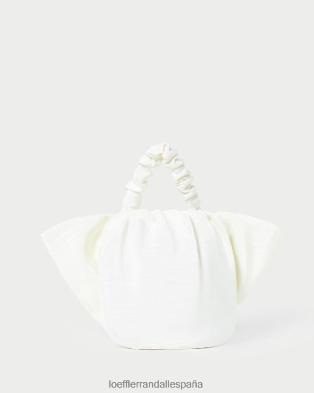 bolsas 04282396 crema mujer Loeffler Randall bolso de mano sierra mini con lazo