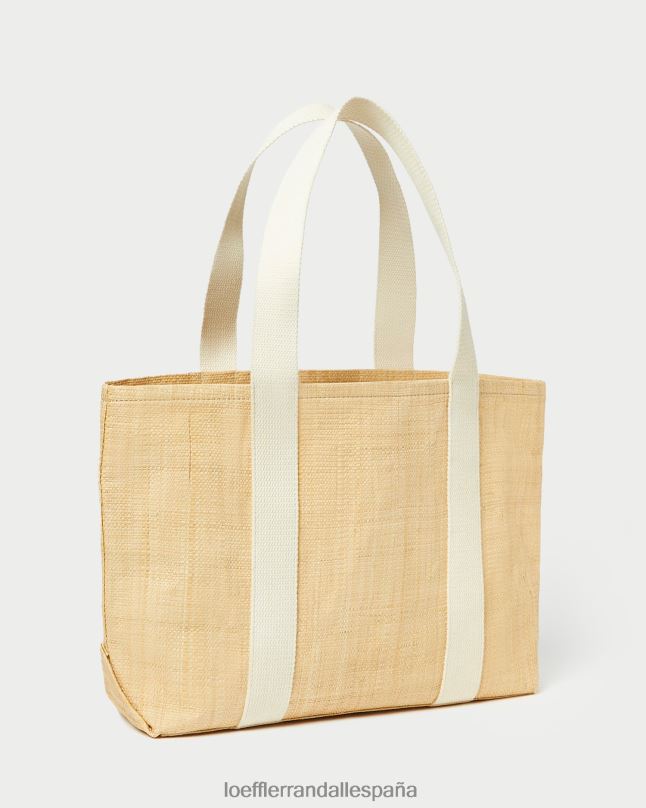 bolsas 04282316 rafia natural mujer Loeffler Randall bolso tote bennett mediano