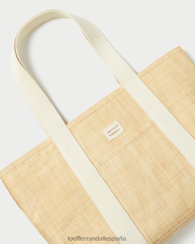 bolsas 04282316 rafia natural mujer Loeffler Randall bolso tote bennett mediano