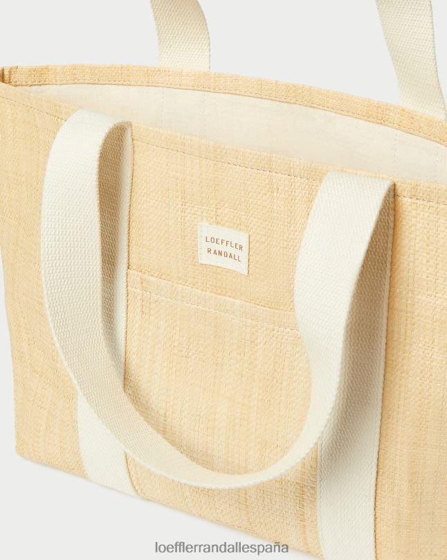 bolsas 04282316 rafia natural mujer Loeffler Randall bolso tote bennett mediano
