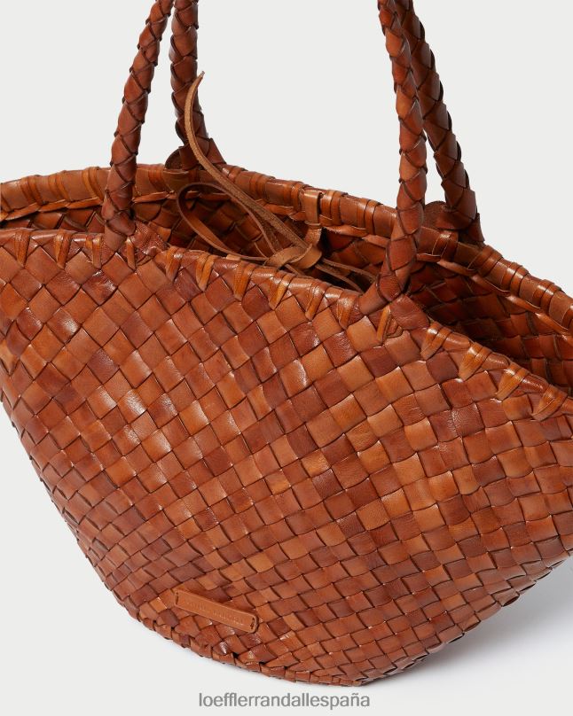 bolsas 04282318 madera mujer Loeffler Randall bolso tote kai de cuero tejido