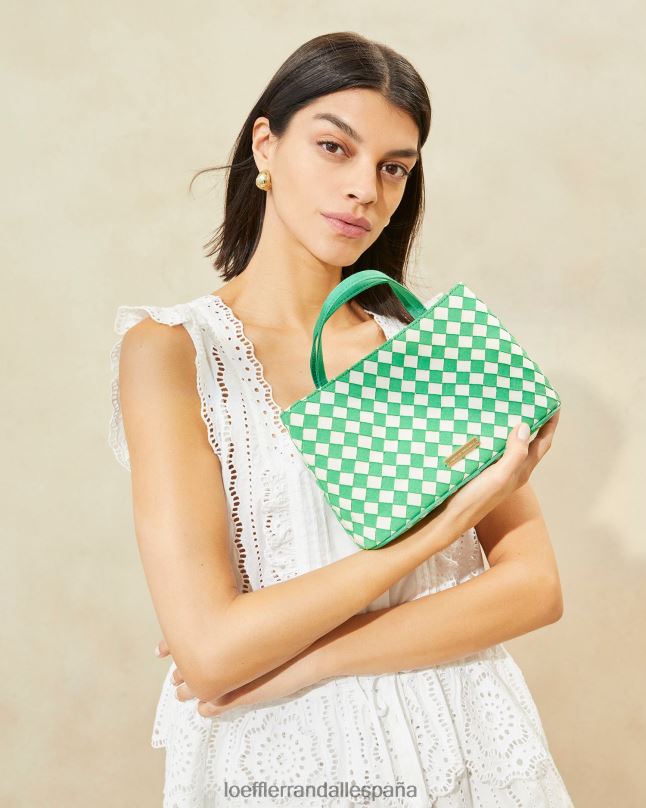 bolsas 04282320 verde/crema mujer Loeffler Randall bolso mini pececillo
