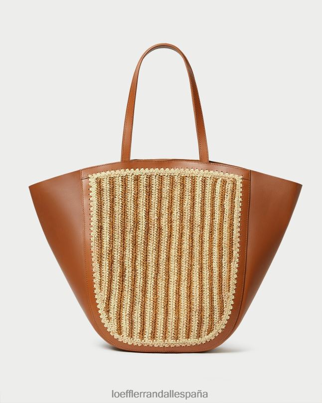 bolsas 04282321 natural/marrón/coñac mujer Loeffler Randall bolso katia con alas