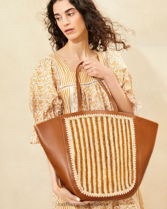 bolsas 04282321 natural/marrón/coñac mujer Loeffler Randall bolso katia con alas