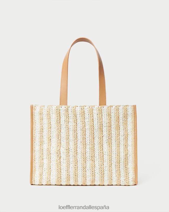 bolsas 04282323 blanco/raya natural mujer Loeffler Randall bolso tote pia de crochet natural