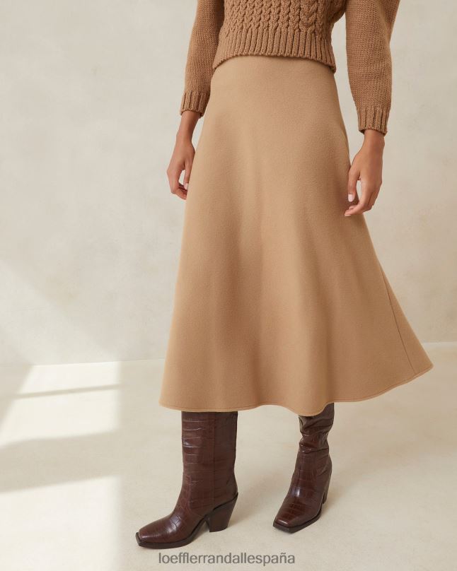 ropa 04282219 camello mujer Loeffler Randall falda circular charissa