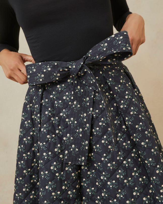 ropa 04282237 florecitas negras mujer Loeffler Randall falda acolchada
