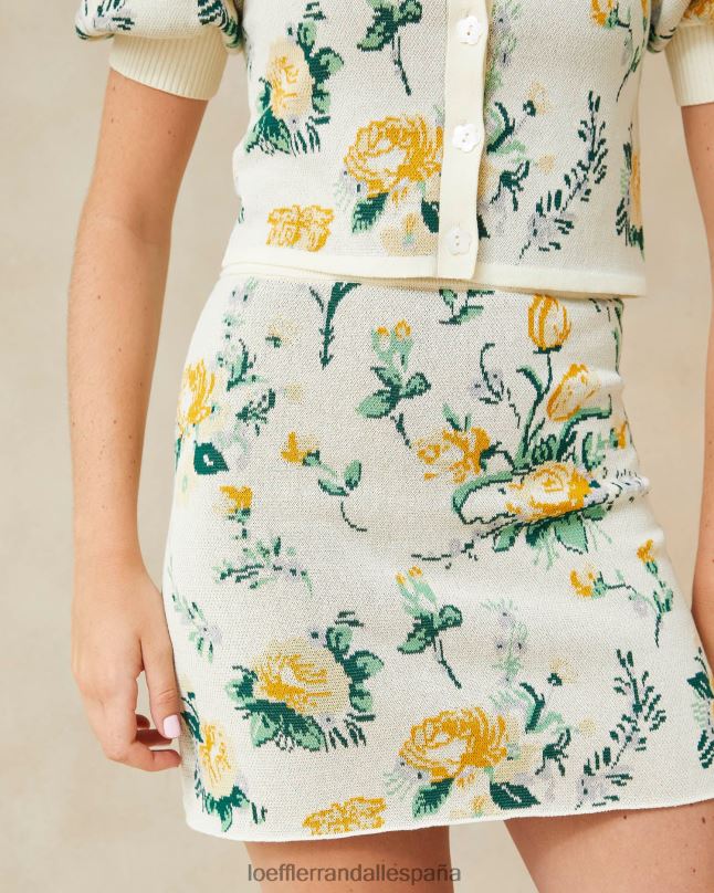 ropa 04282245 estrella nueva floral mujer Loeffler Randall minifalda Connie de jacquard