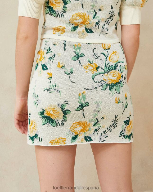 ropa 04282245 estrella nueva floral mujer Loeffler Randall minifalda Connie de jacquard