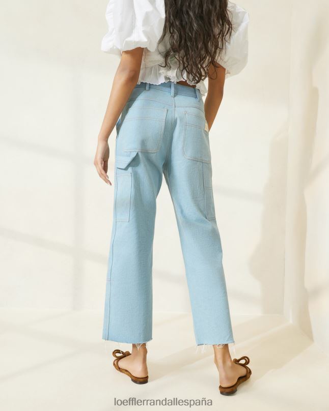 ropa 04282216 mezclilla ligera mujer Loeffler Randall pantalón carpintero roy