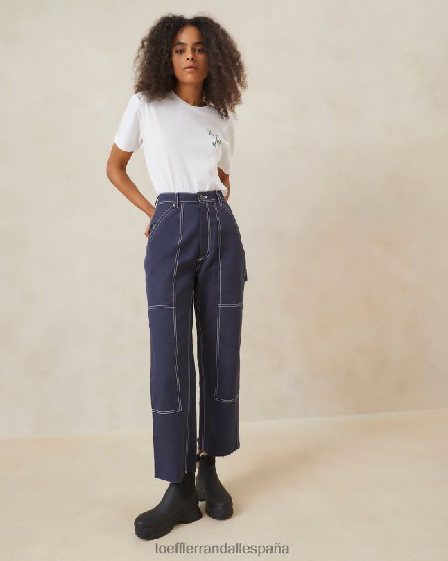 ropa 04282221 Armada mujer Loeffler Randall pantalón carpintero roy