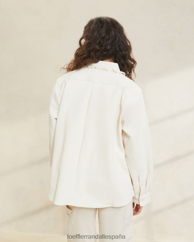 ropa 04282260 crudo mujer Loeffler Randall abrigo zeke con ojales