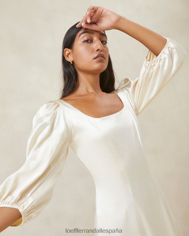 ropa 04282169 Marfil mujer Loeffler Randall vestido largo curva carmina