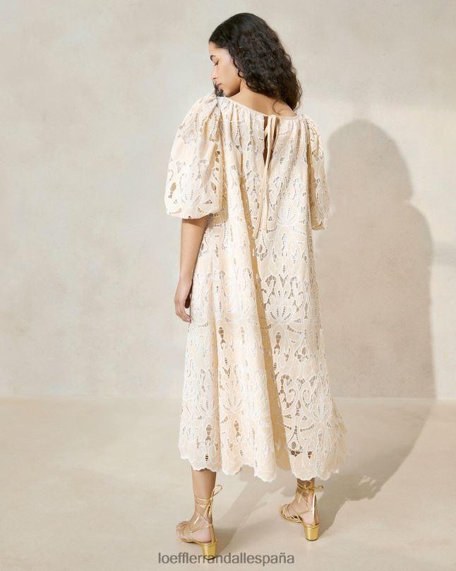 ropa 04282176 broncearse mujer Loeffler Randall vestido mimi oversize con mangas abullonadas