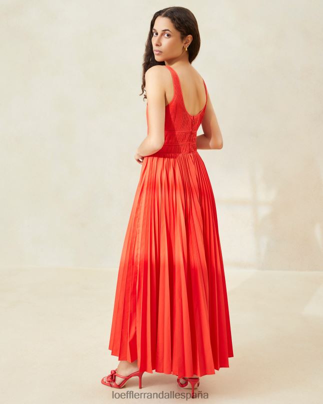 ropa 04282180 amapola mujer Loeffler Randall vestido plisado bea
