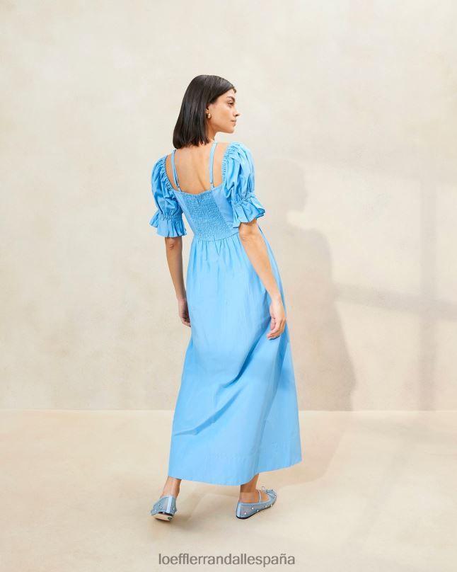 ropa 04282193 florecimiento de maíz mujer Loeffler Randall vestido yael con corpiño fruncido