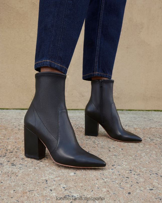 zapatos 04282276 negro mujer Loeffler Randall botín fino de cuero isla