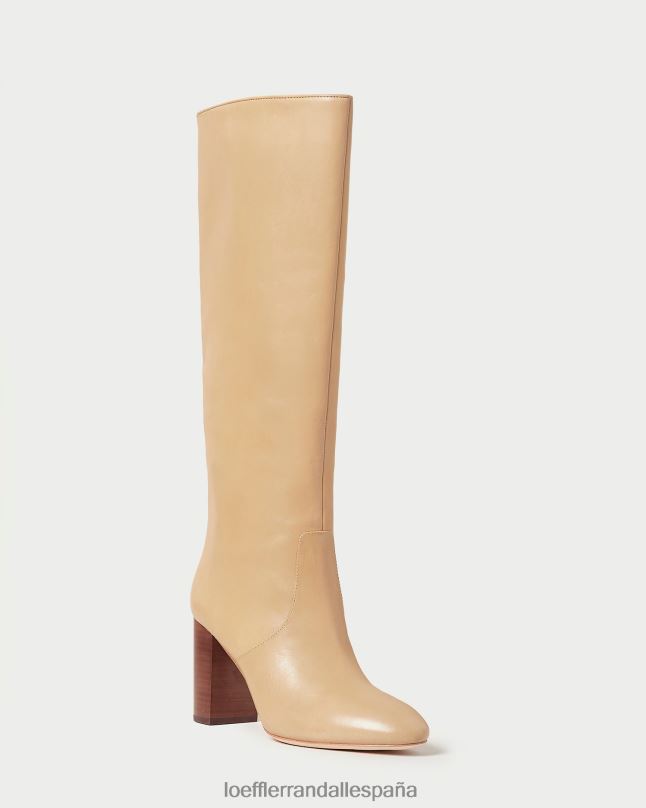 zapatos 04282288 caqui mujer Loeffler Randall bota alta dorada