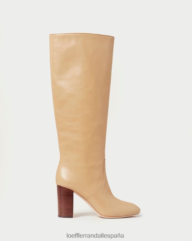 zapatos 04282288 caqui mujer Loeffler Randall bota alta dorada