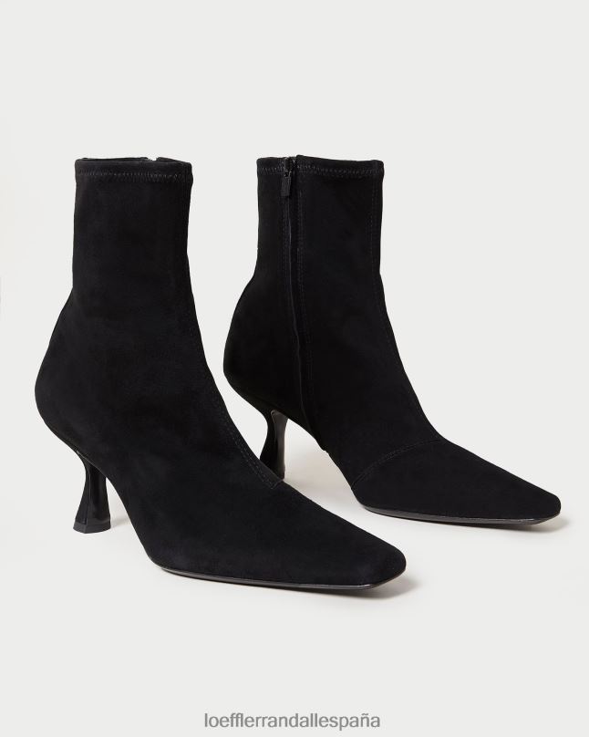 zapatos 04282289 negro mujer Loeffler Randall botín curvado Thandy de ante