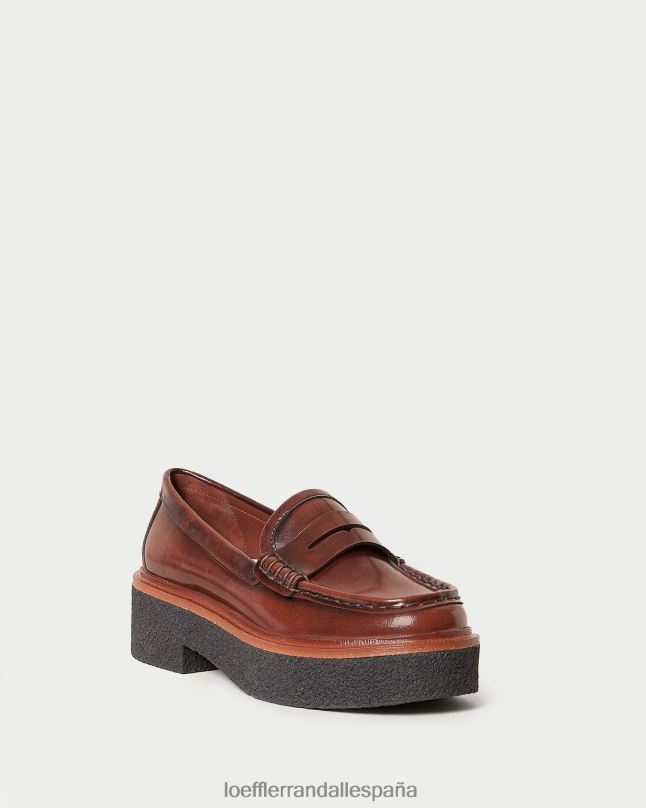 zapatos 04282312 marrón mujer Loeffler Randall mocasines con plataforma rikki