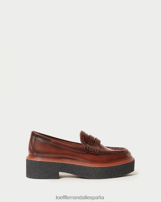 zapatos 04282312 marrón mujer Loeffler Randall mocasines con plataforma rikki