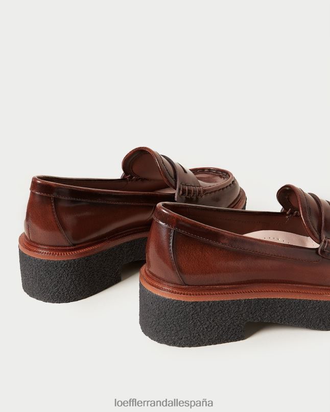 zapatos 04282312 marrón mujer Loeffler Randall mocasines con plataforma rikki