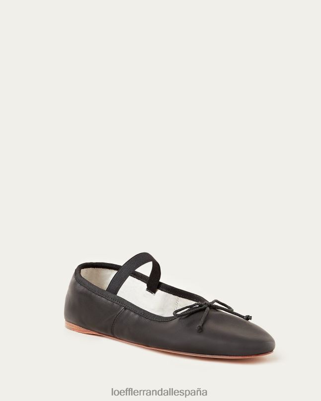 zapatos 04282293 cuero negro mujer Loeffler Randall bailarinas leonie