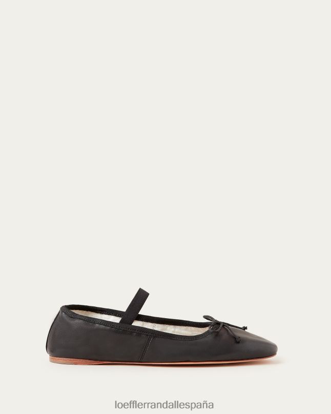 zapatos 04282293 cuero negro mujer Loeffler Randall bailarinas leonie
