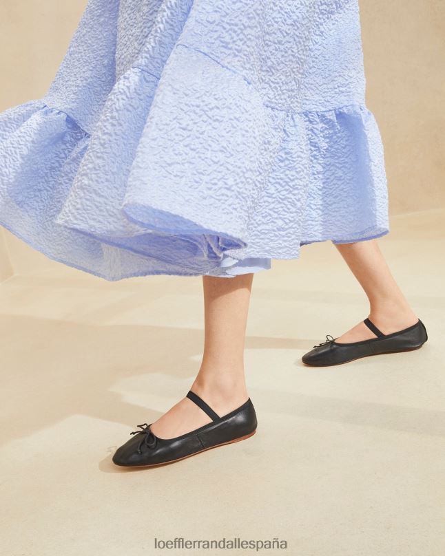 zapatos 04282293 cuero negro mujer Loeffler Randall bailarinas leonie