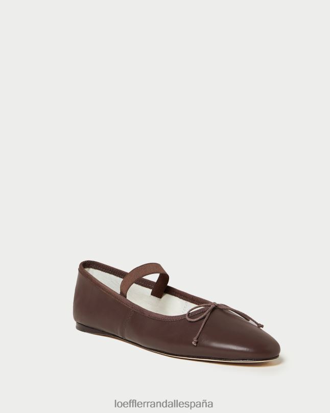 zapatos 04282296 cuero chocolate mujer Loeffler Randall bailarinas leonie