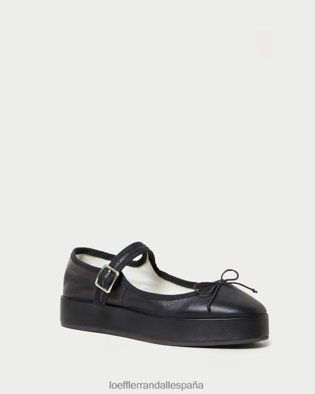 zapatos 04282297 negro mujer Loeffler Randall Merceditas con plataforma Leah