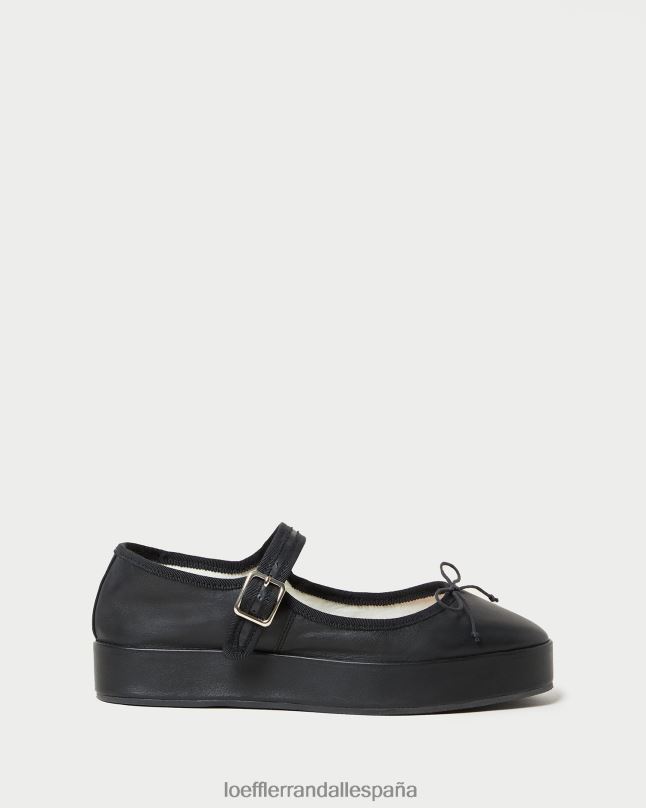 zapatos 04282297 negro mujer Loeffler Randall Merceditas con plataforma Leah