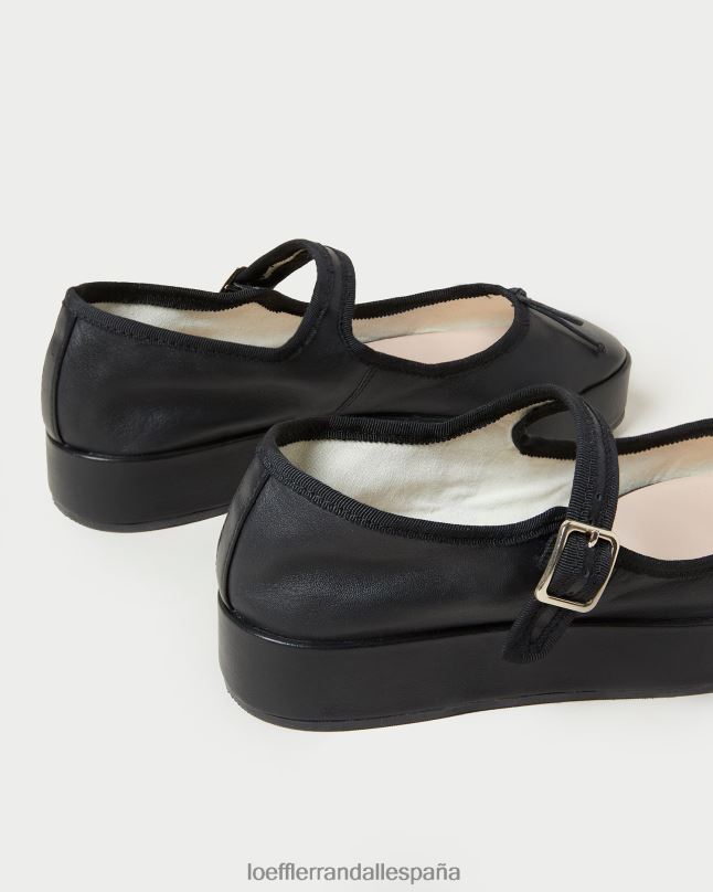 zapatos 04282297 negro mujer Loeffler Randall Merceditas con plataforma Leah
