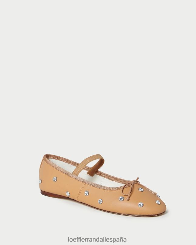 zapatos 04282303 caramelo/cristal mujer Loeffler Randall bailarinas leonie