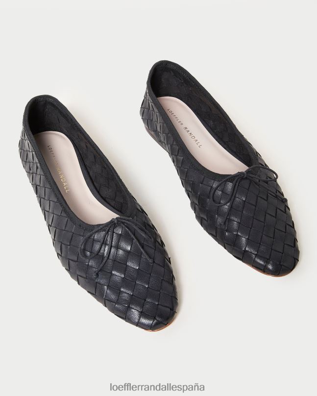 zapatos 04282306 negro mujer Loeffler Randall bailarinas tejidas landry