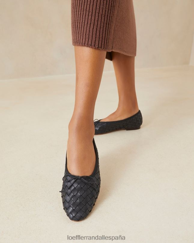 zapatos 04282306 negro mujer Loeffler Randall bailarinas tejidas landry