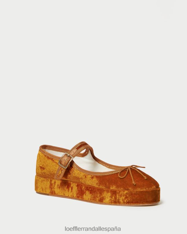 zapatos 04282307 ocre mujer Loeffler Randall Merceditas con plataforma Leah