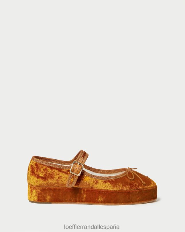 zapatos 04282307 ocre mujer Loeffler Randall Merceditas con plataforma Leah