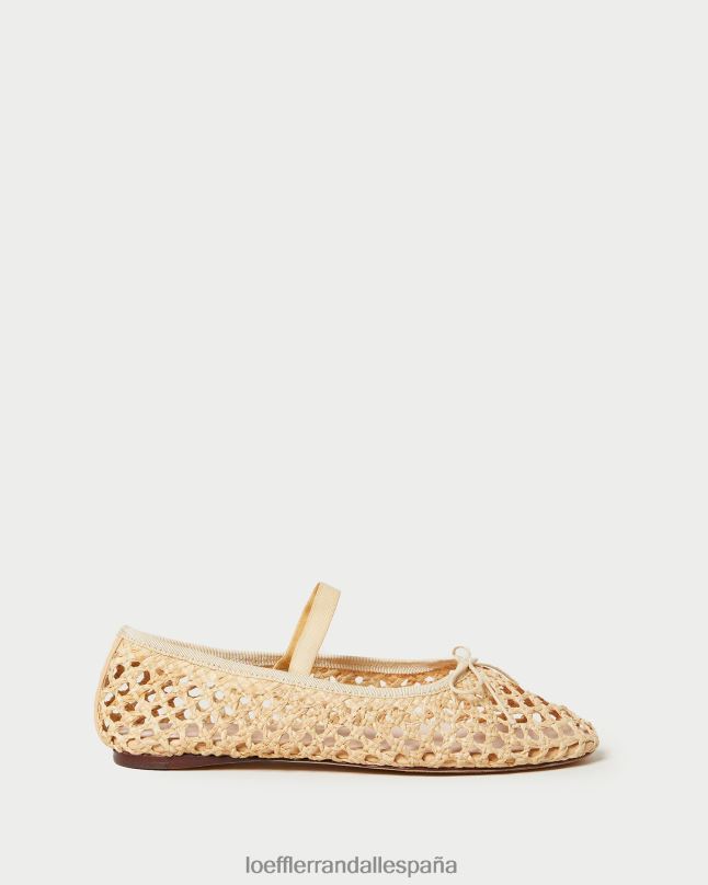 zapatos 04282308 crochet natural mujer Loeffler Randall bailarinas leonie