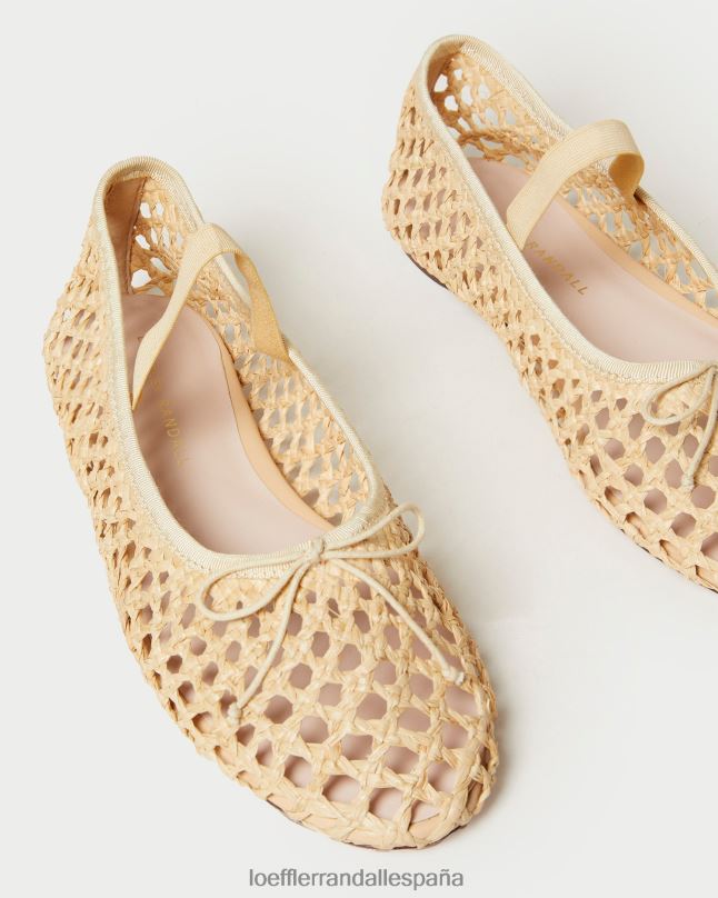 zapatos 04282308 crochet natural mujer Loeffler Randall bailarinas leonie