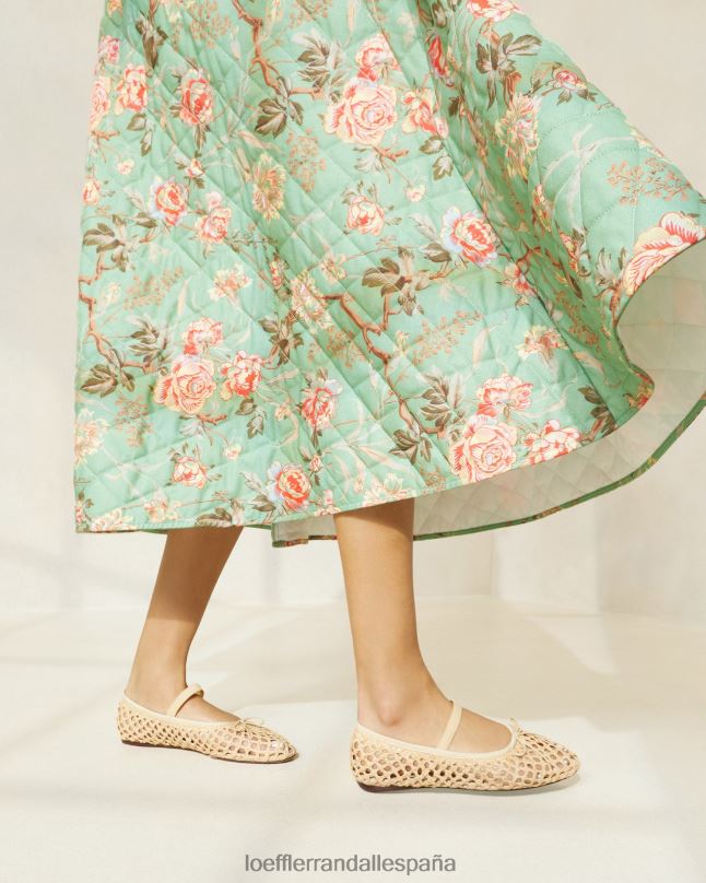 zapatos 04282308 crochet natural mujer Loeffler Randall bailarinas leonie