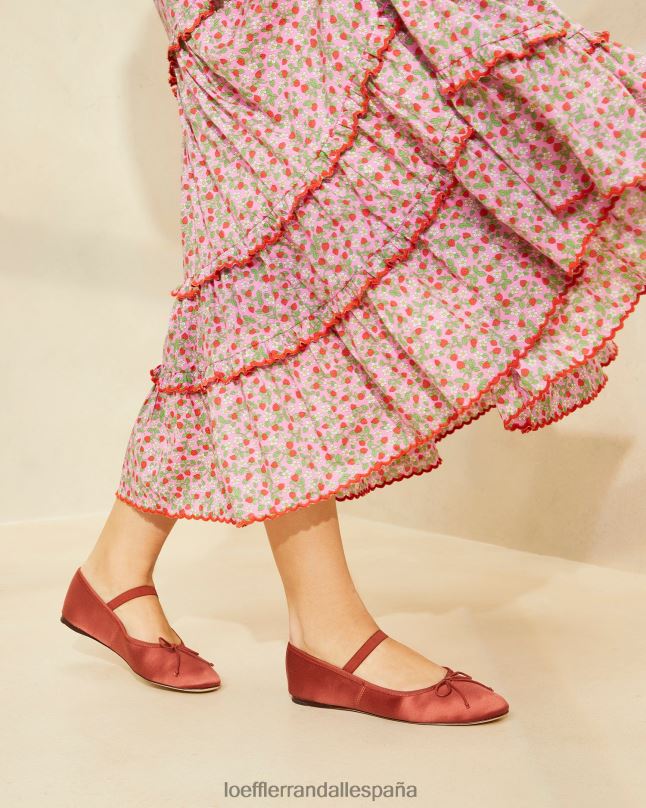 zapatos 04282310 terracota mujer Loeffler Randall bailarinas leonie