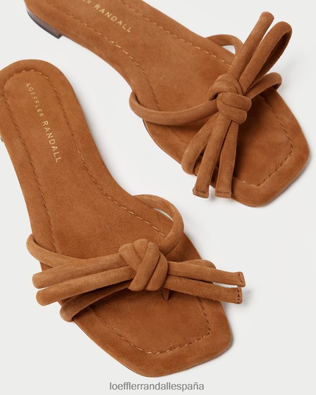 zapatos 04282105 cacao mujer Loeffler Randall sandalia hadley con lazo